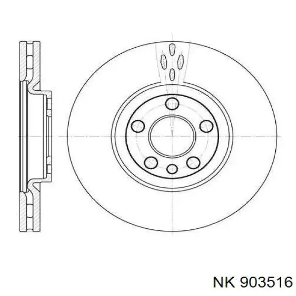 Купить 903516 NK Задний правый трос ручника