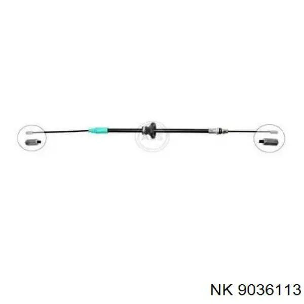 Трос ручного тормоза передний NK 9036113 цена, от 6.34 USD