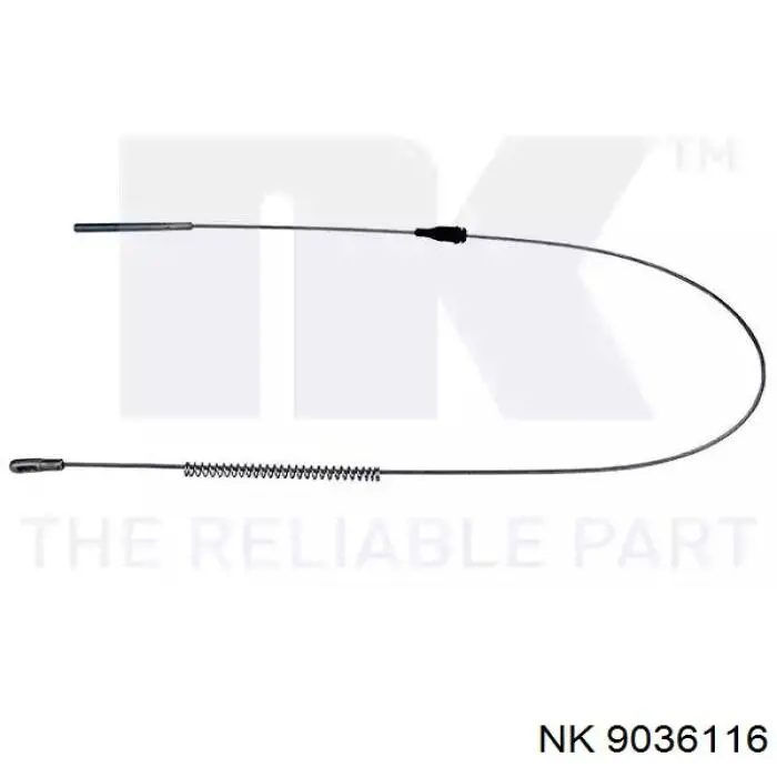 Трос стояночного тормоза задний правый NK 9036116 цена, от 9.63 USD
