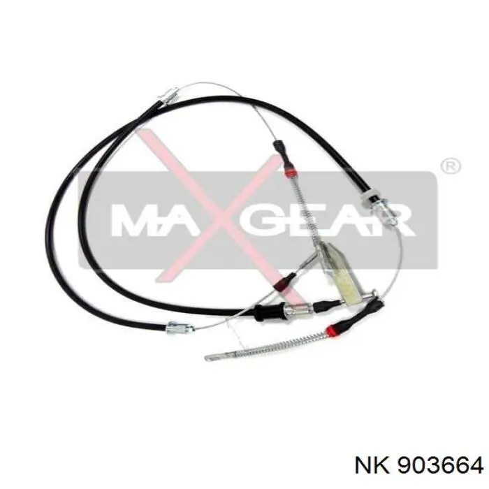 Cable de freno de mano trasero derecho/izquierdo 903664 NK