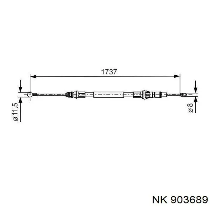 Купить 903689 NK Тормоз стояночный