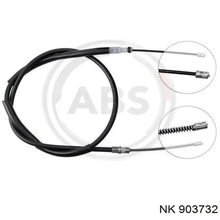 Трос ручного тормоза задний NK 903732 цена, от 11.20 USD