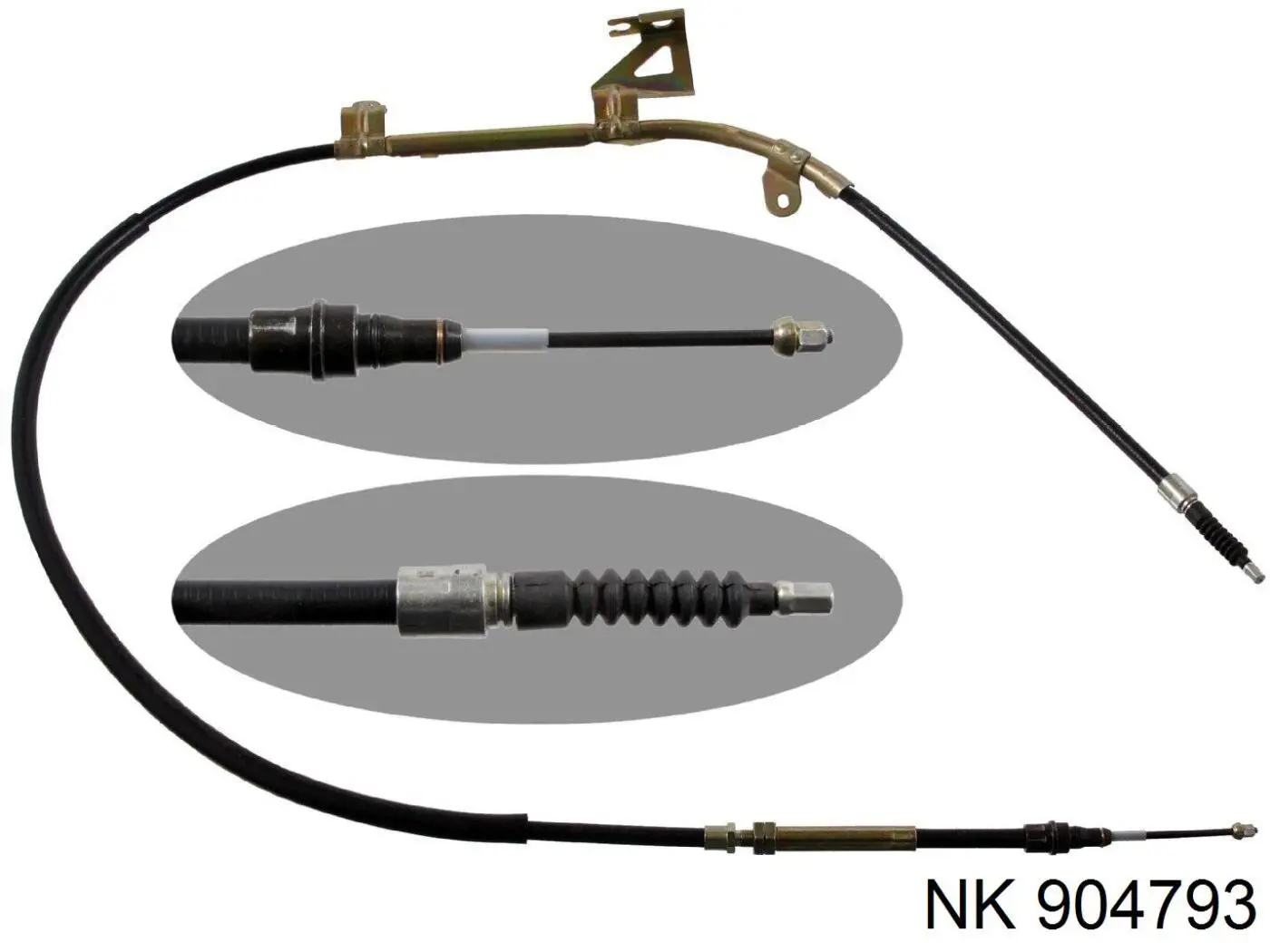 Трос стояночного тормоза задний правый NK 904793 цена, от 20.98 USD