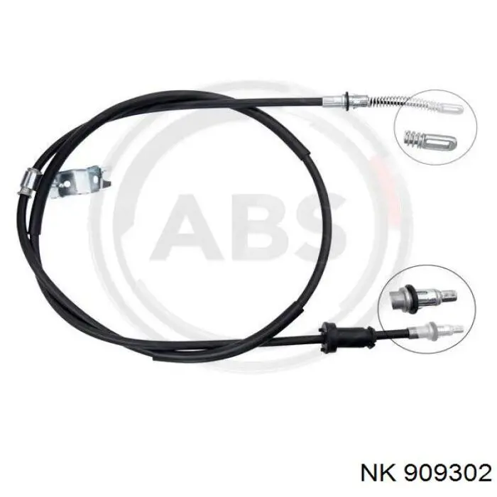 Трос стояночного тормоза задний правый NK 909302 цена, от 26.97 USD