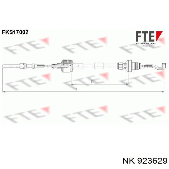 Купить 923629 NK Трос сцепления