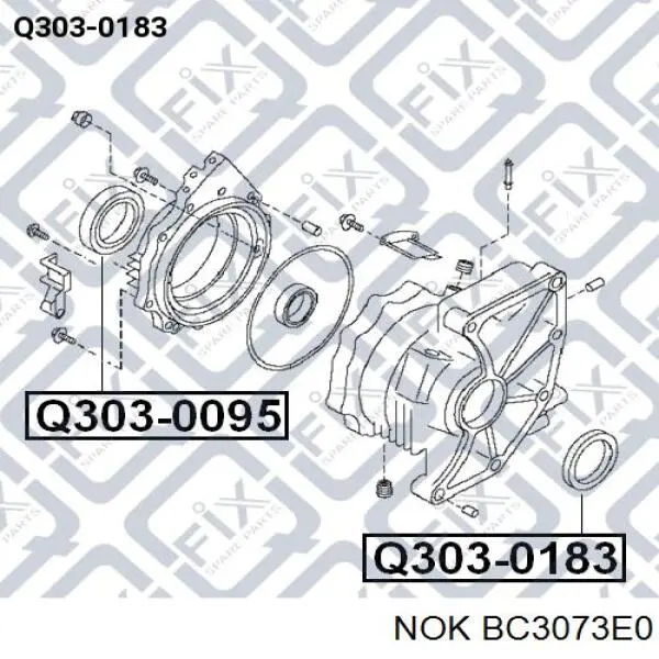 Сальник раздаточной коробки задний выходной BC3073E0 NOK