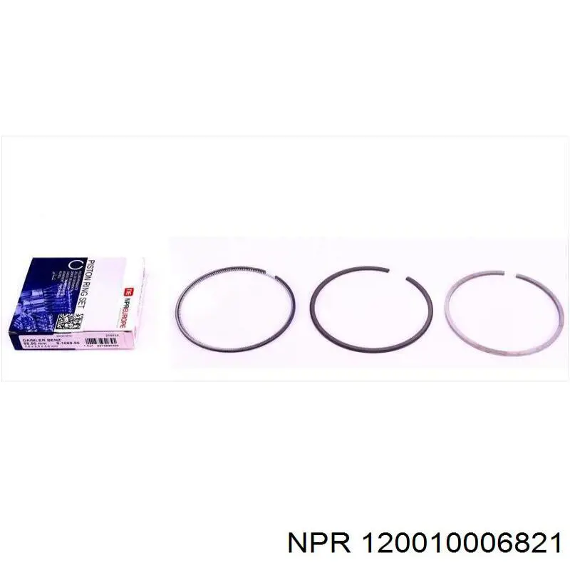 Кільця поршневі на 1 циліндр, 2-й ремонт (+0,50) 120010006821 NE/NPR