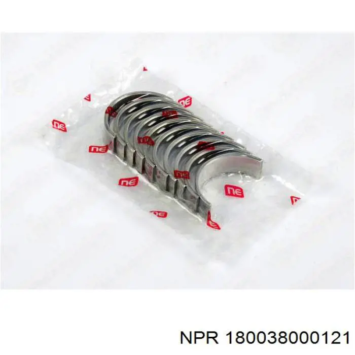 180 038 0001 21 NE/NPR вкладыши коленвала коренные, комплект, 2-й ремонт (+0,50)