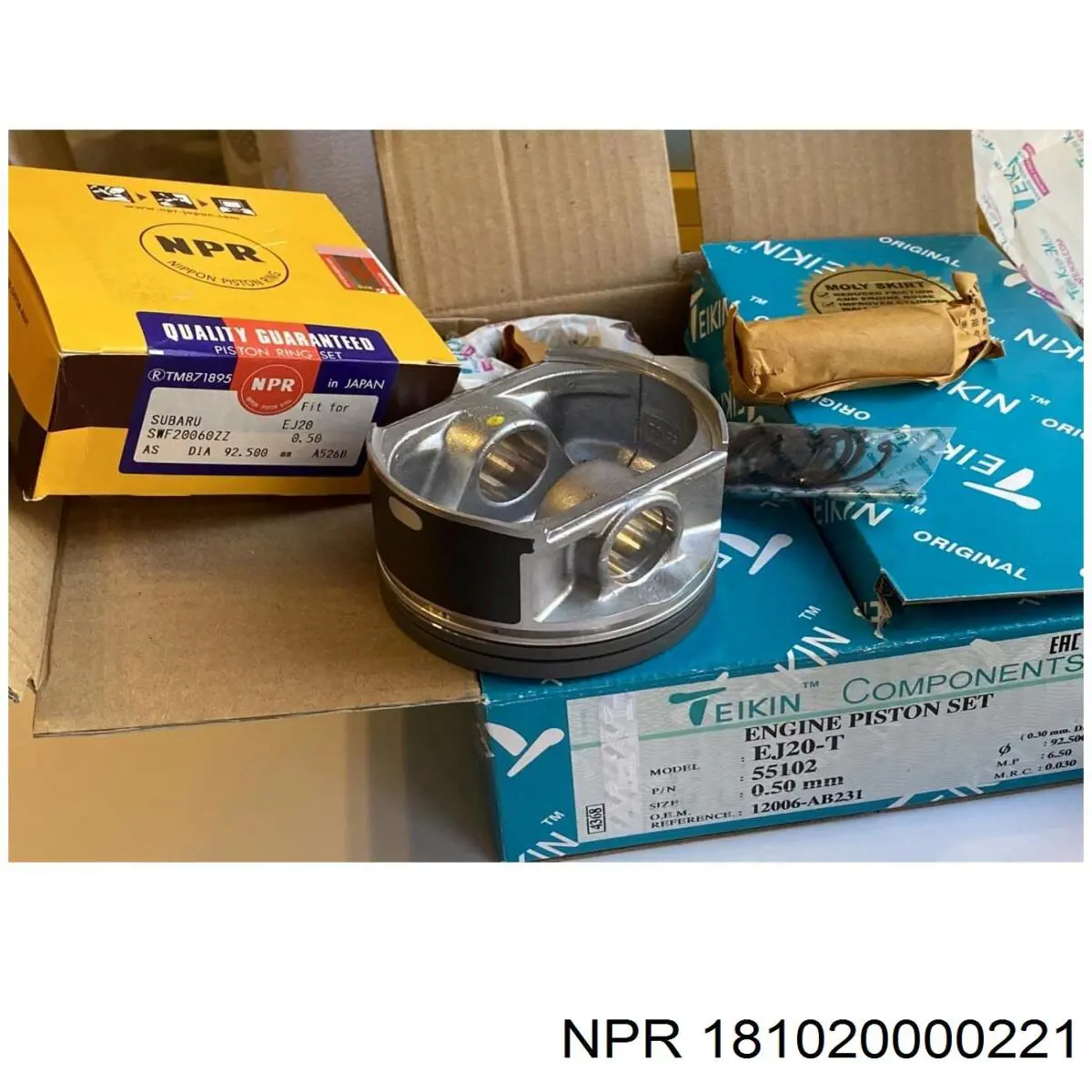 Juego de cojinetes de biela, cota de reparación +0,50 mm 181020000221 NE/NPR