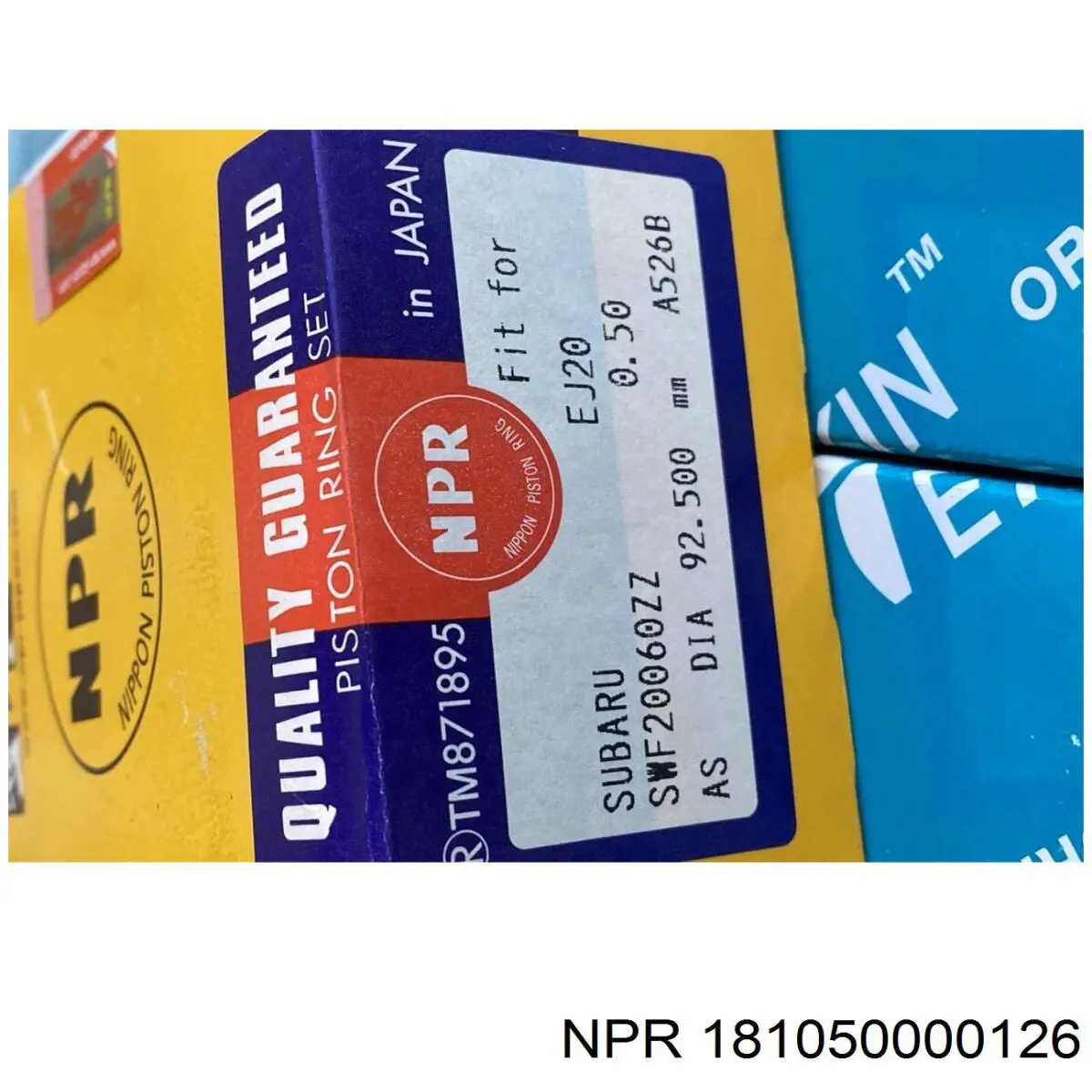 181050000126 NE/NPR folhas inseridas de cambota de biela, kit, 3ª reparação ( + 0,75)