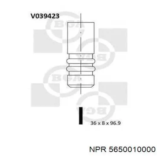 Впускной клапан 5650010000 NE/NPR