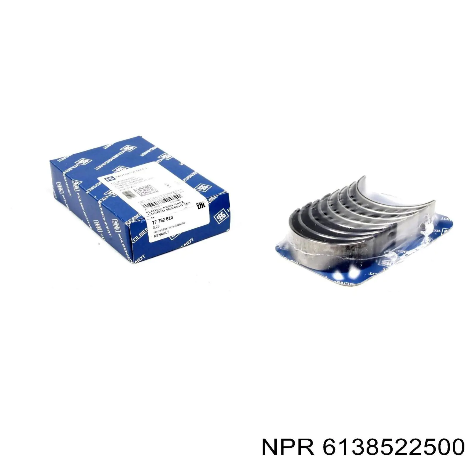 Вкладыши коленвала шатунные комплект 1-й ремонт на Volvo 340/360  343, 345