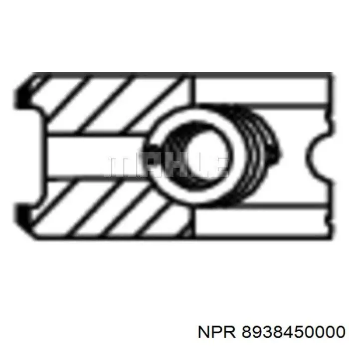 Кольца поршневые на 1 цилиндр, STD. на Nissan Micra K12