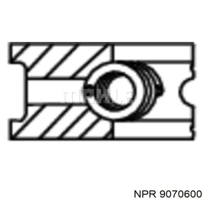 9070600 NE/NPR кольца поршневые на 1 цилиндр, std.