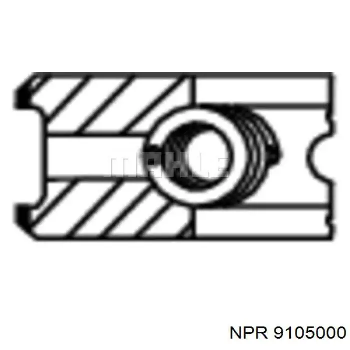 9-1050-00 NE/NPR кольца поршневые комплект на мотор, std.