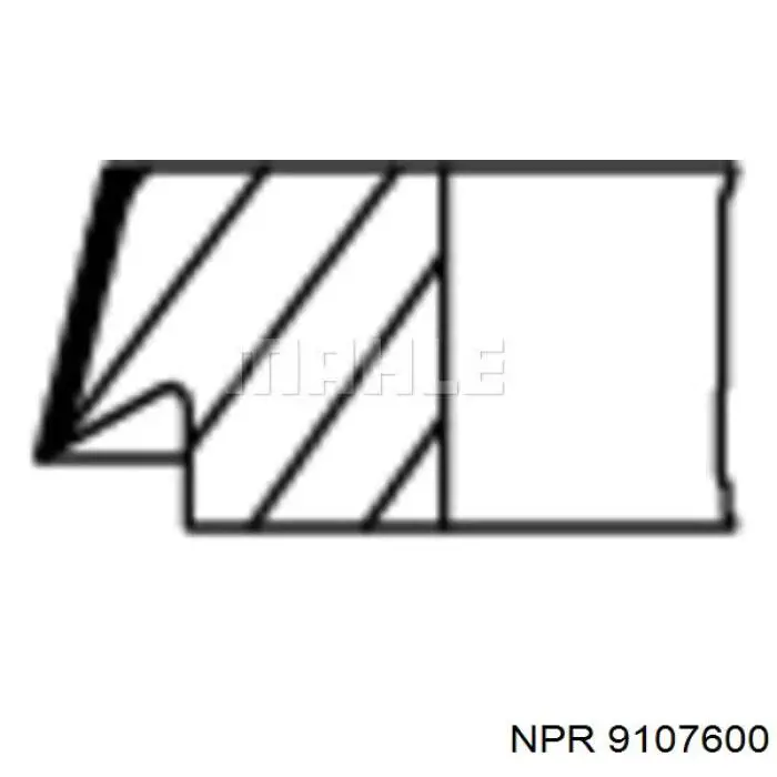 9107600 NE/NPR кольца поршневые комплект на мотор, std.
