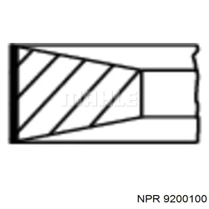 9200100 NE/NPR кольца поршневые на 1 цилиндр, std.