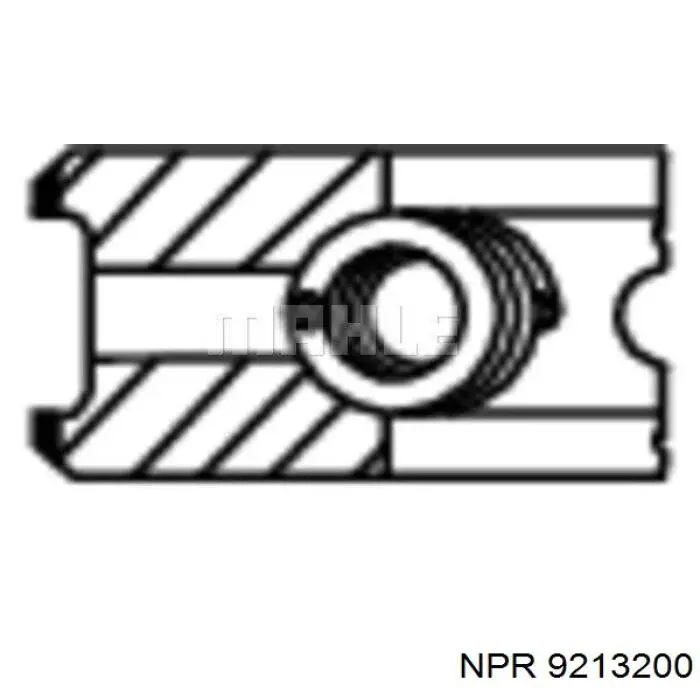 9213200 NE/NPR кольца поршневые на 1 цилиндр, std.