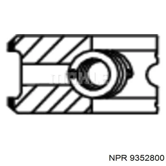 9352800 NE/NPR кольца поршневые на 1 цилиндр, std.