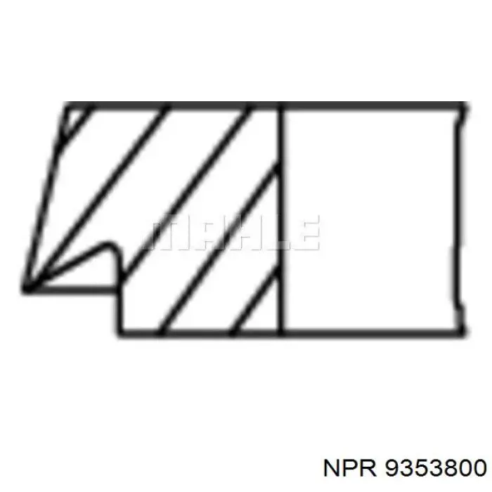 9353800 NE/NPR Поршневые кольца на 1 цилиндр, STD