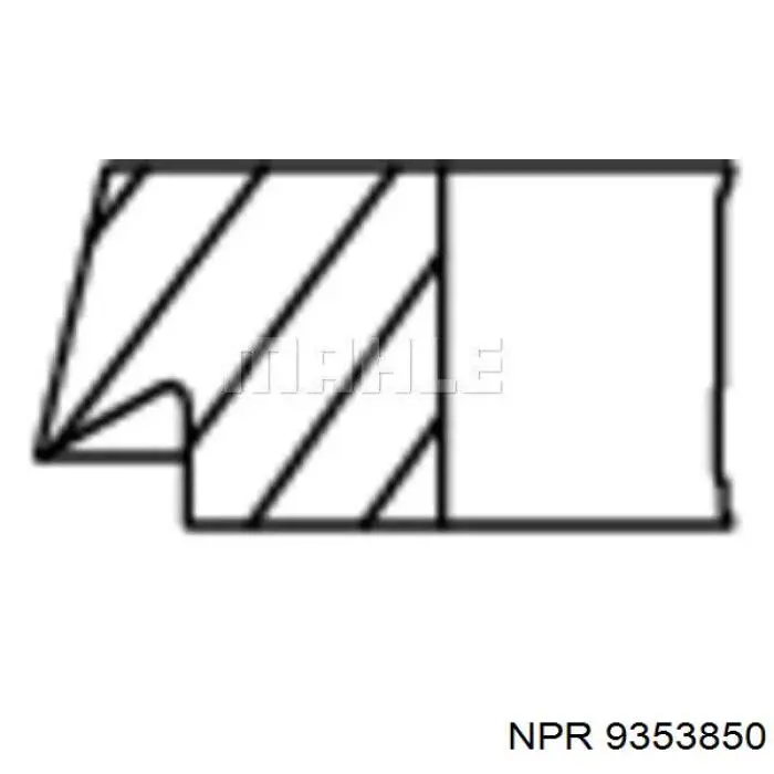 9-3538-50 NE/NPR кольца поршневые на 1 цилиндр, 2-й ремонт (+0,50)