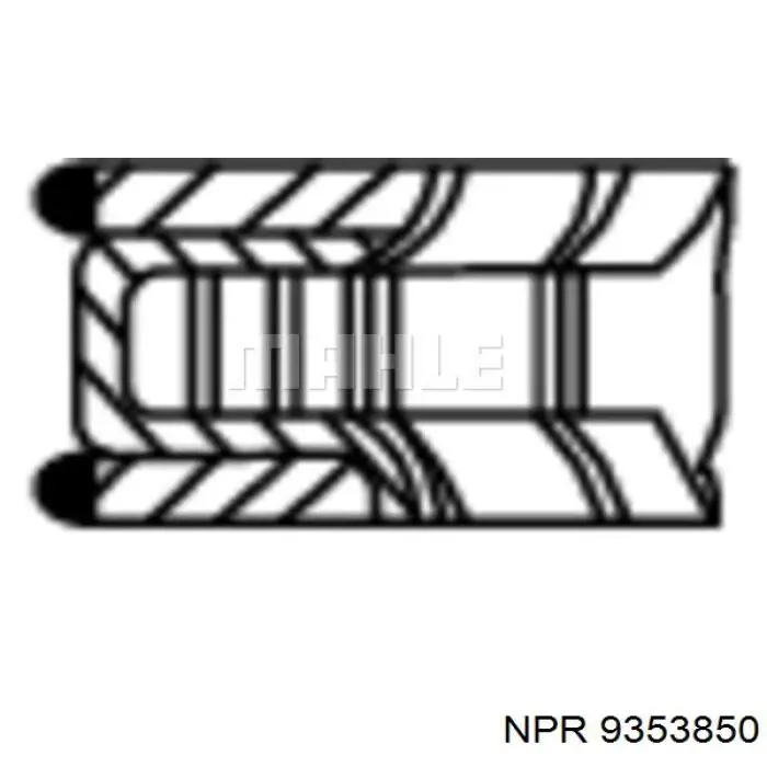 9353850 NE/NPR Комплект поршневых колец на 1 цилиндр, 2-й ремонт (+0,50)