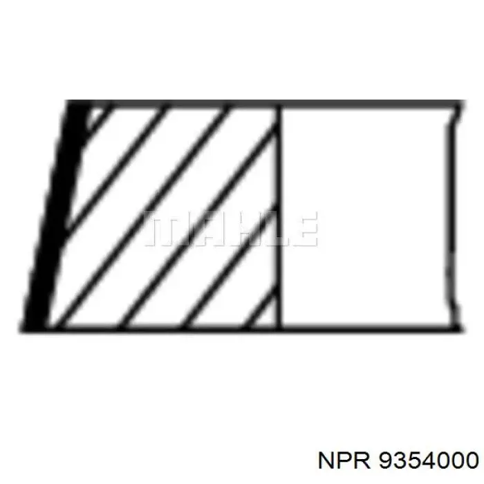 9354000 NE/NPR кольца поршневые на 1 цилиндр, std.