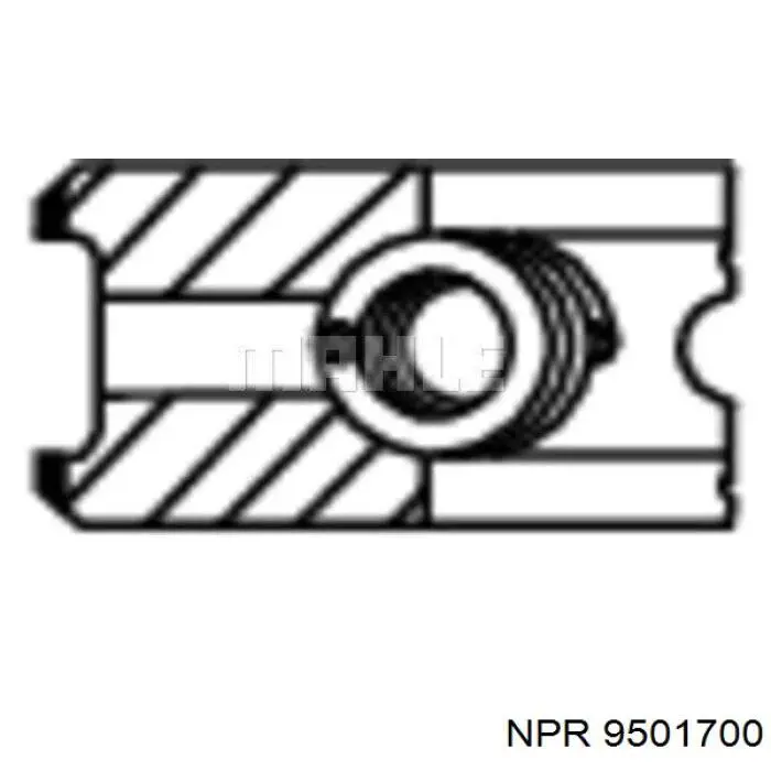 9501700 NE/NPR кольца поршневые комплект на мотор, std.