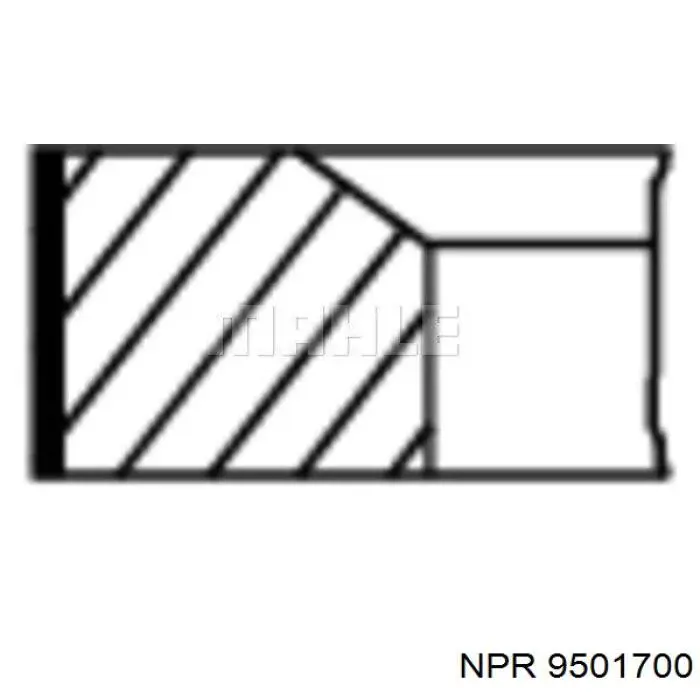 9501700 NE/NPR Комплект поршневых колец, STD