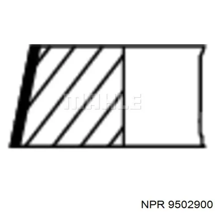 9502900 NE/NPR Комплект поршневых колец, STD