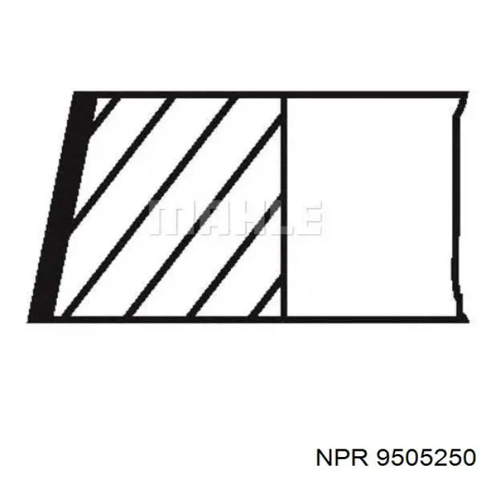 9505250 NE/NPR кольца поршневые на 1 цилиндр, 2-й ремонт (+0,50)