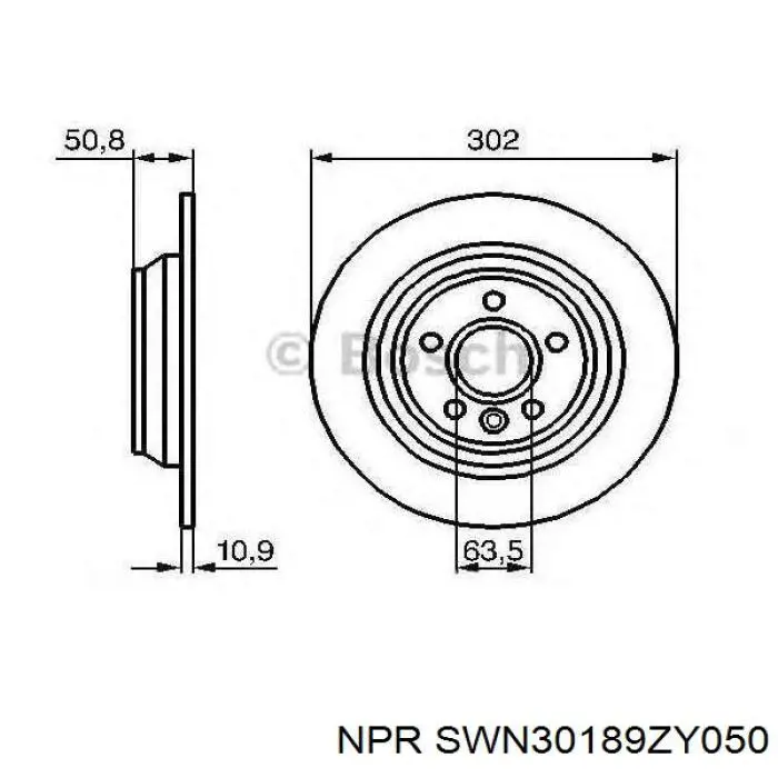 Купить SWN30189ZY050 NE/NPR Кольца поршневые комплект на мотор, 2-й ремонт (+0,50)