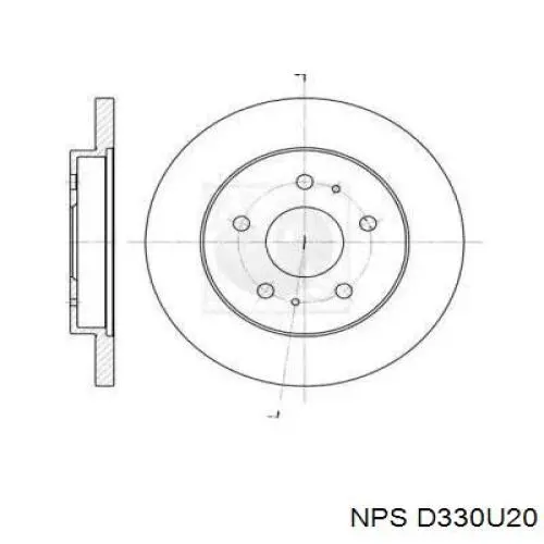 Передние тормозные диски D330U20 NPS