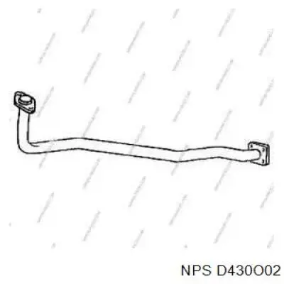 Передняя часть глушителя D430O02 NPS