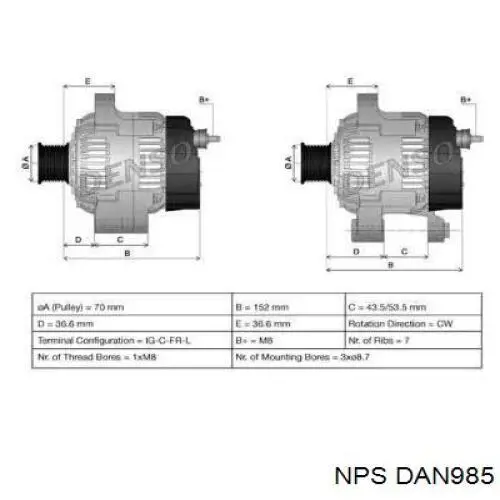 Генератор DAN985 NPS