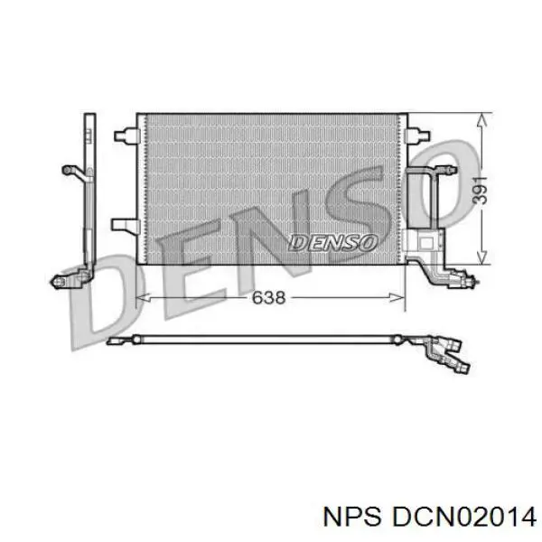 Радиатор кондиционера DCN02014 NPS