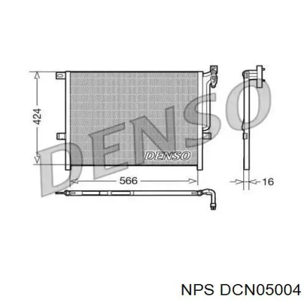 Радиатор кондиционера DCN05004 NPS