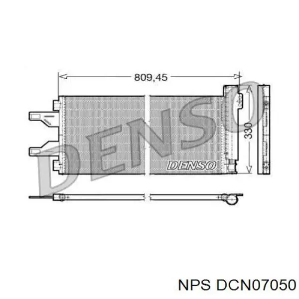 Радиатор кондиционера DCN07050 NPS