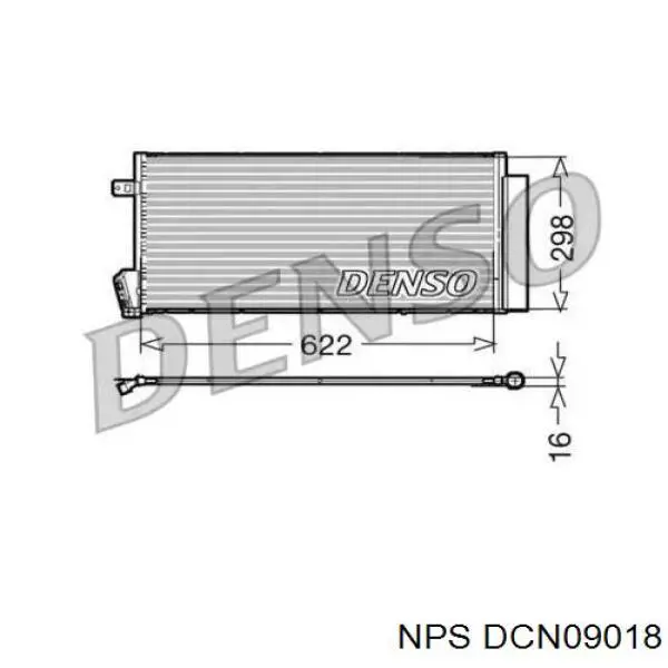 Радиатор кондиционера DCN09018 NPS