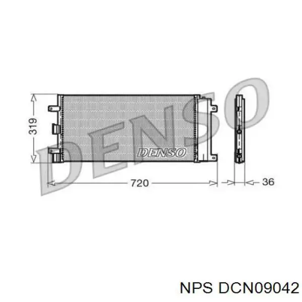 Радиатор кондиционера DCN09042 NPS