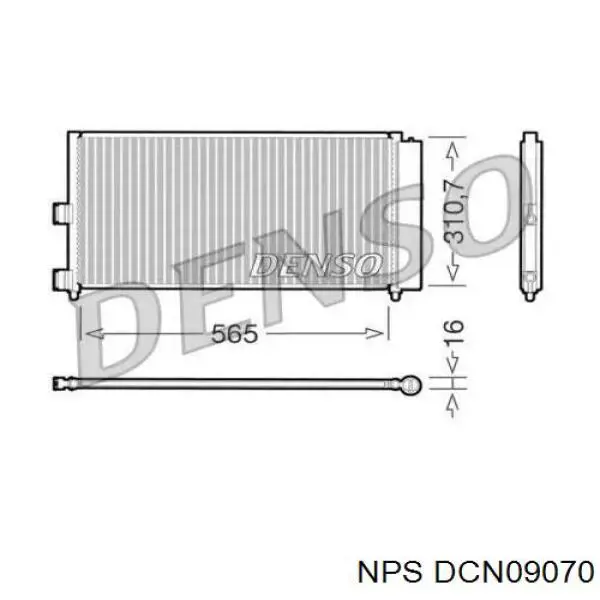 Condensador aire acondicionado DCN09070 NPS