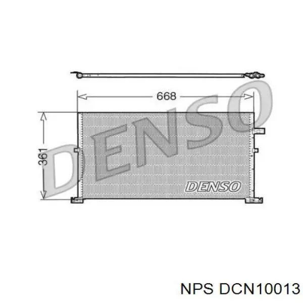 Радиатор кондиционера DCN10013 NPS