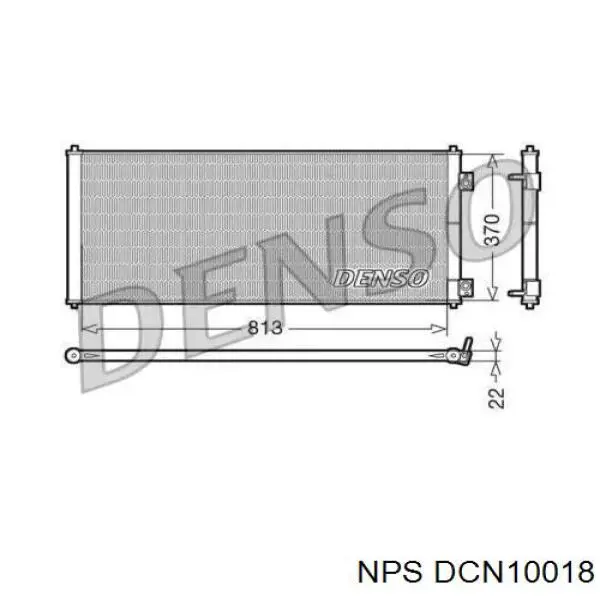 Радиатор кондиционера DCN10018 NPS