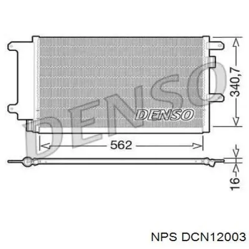 Радиатор кондиционера DCN12003 NPS