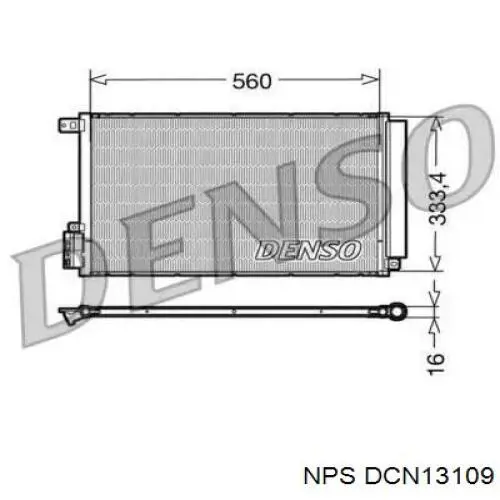 Радиатор кондиционера DCN13109 NPS