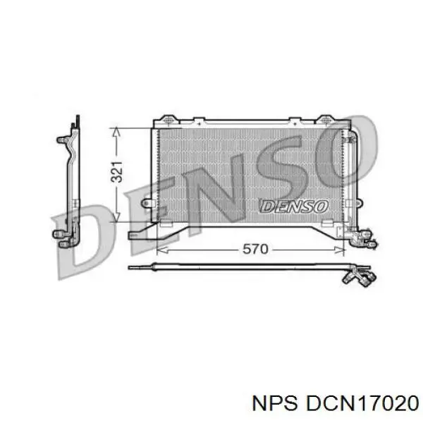 Радиатор кондиционера DCN17020 NPS