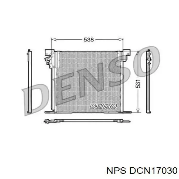 Радиатор кондиционера DCN17030 NPS