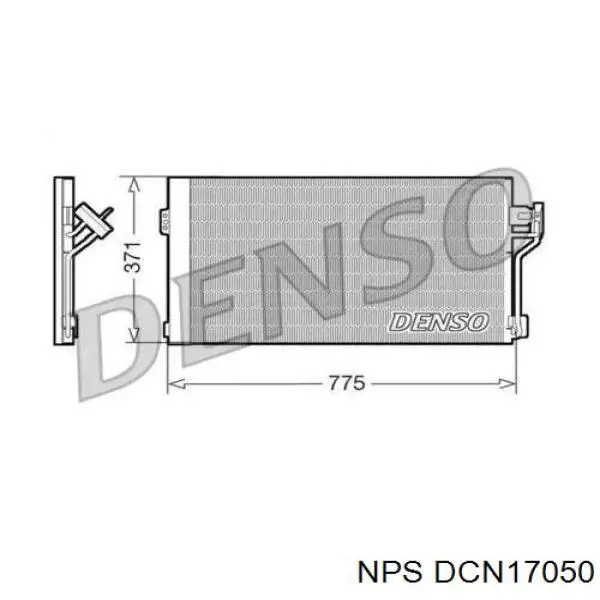 Радиатор кондиционера DCN17050 NPS