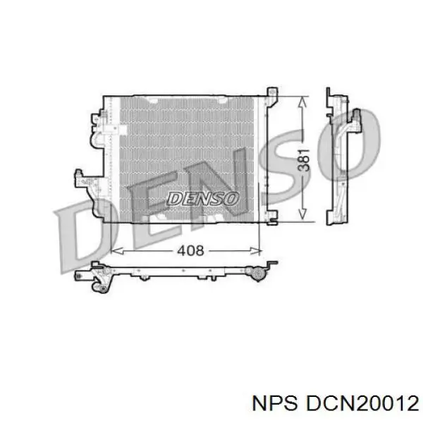 Радиатор кондиционера DCN20012 NPS