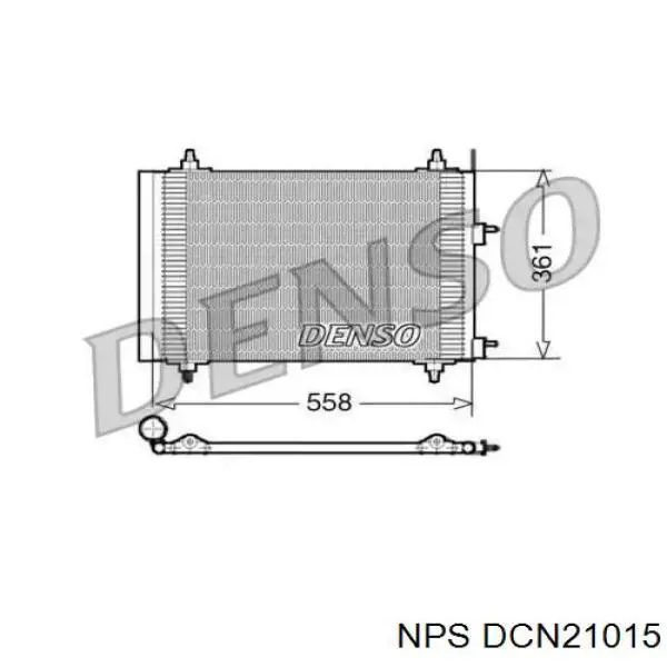 Радиатор кондиционера DCN21015 NPS